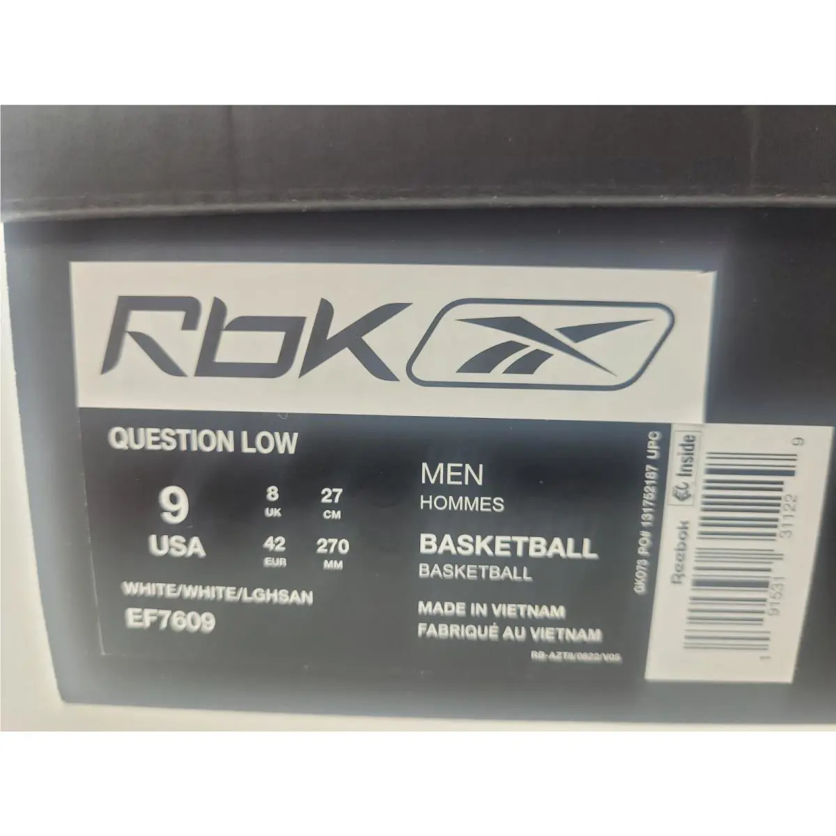 Reebok shoes - Reebok Question Low - Question Low - EF7609 - White 13