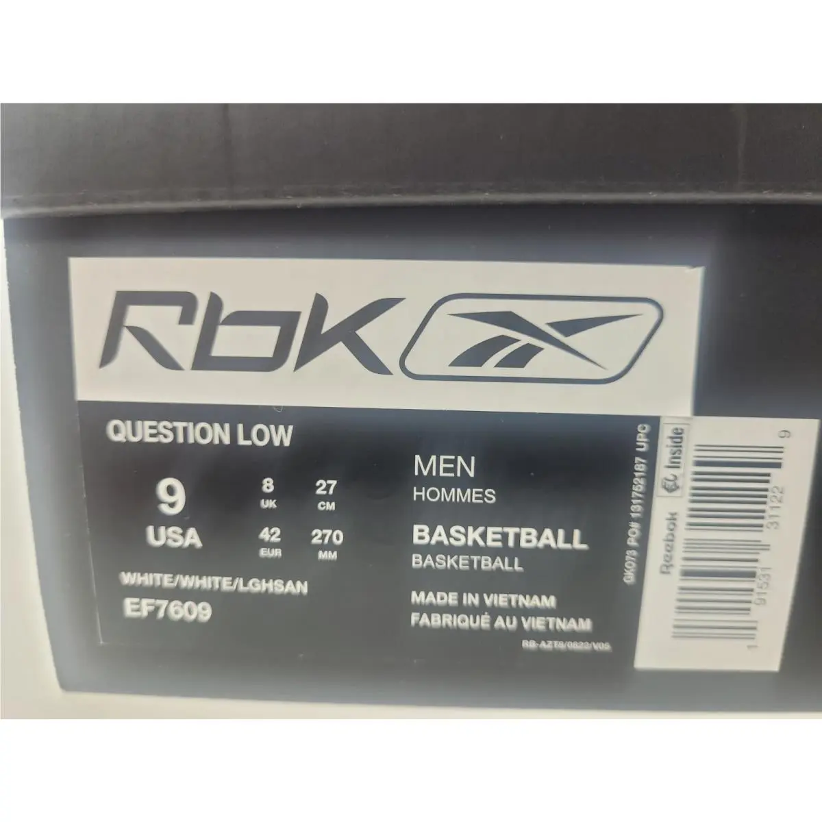Reebok shoes - Reebok Question Low - Question Low - EF7609 - White 13