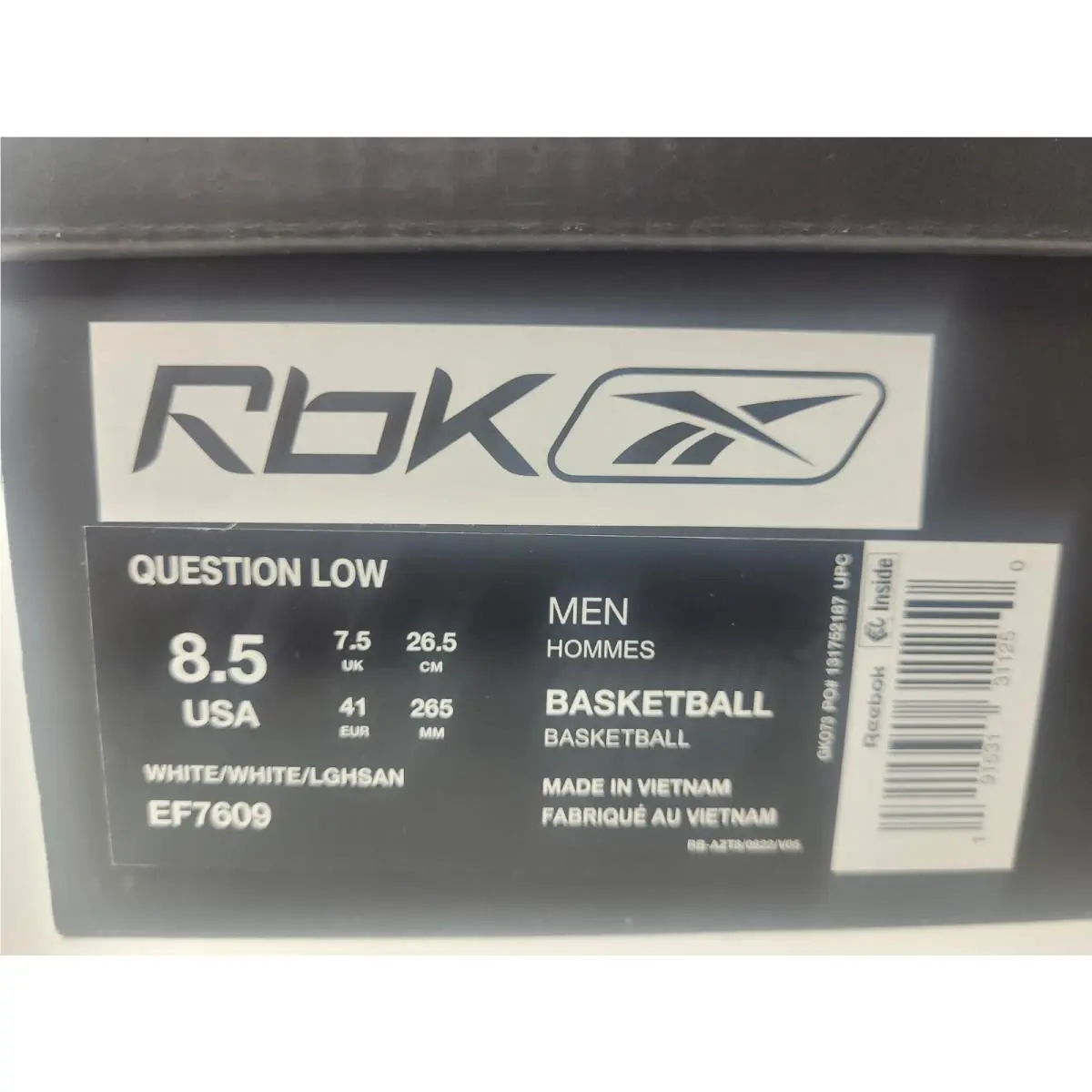Reebok shoes - Reebok Question Low - Question Low - EF7609 - White 14