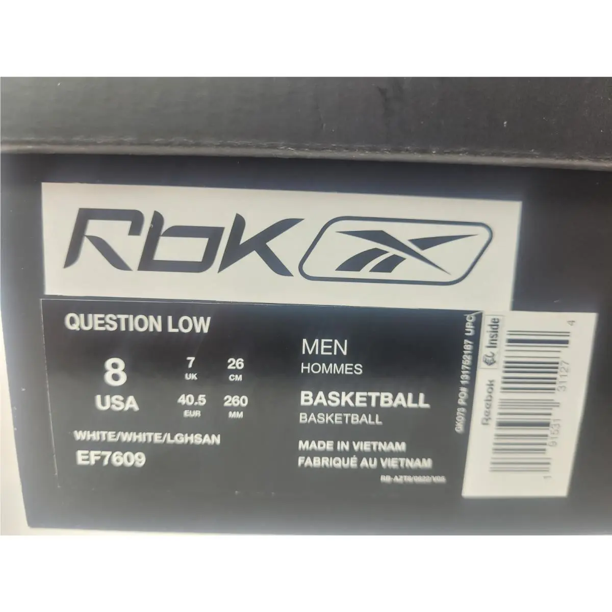 Reebok shoes - Reebok Question Low - Question Low - EF7609 - White 20