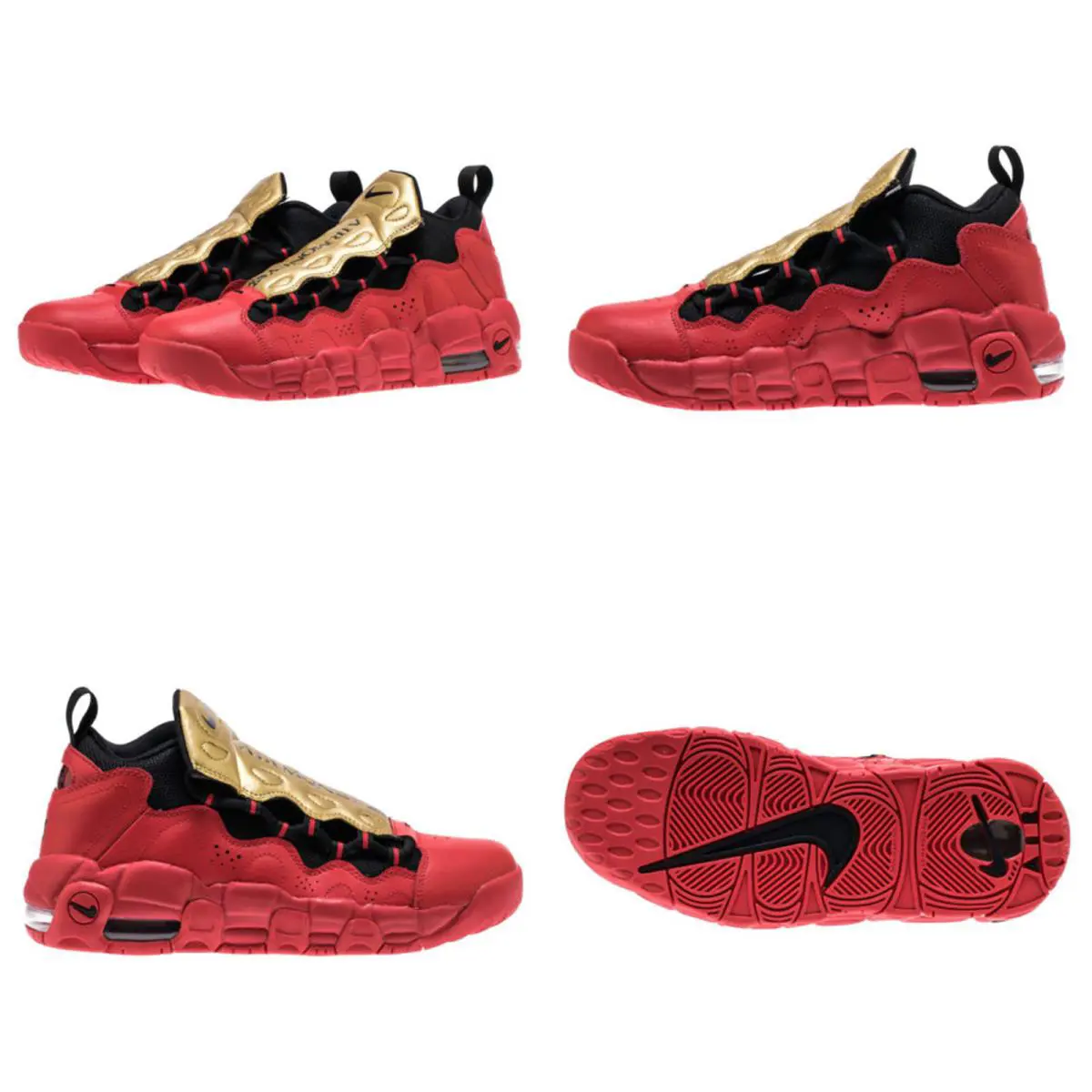 Nike shoes - Nike Air More Money - Air More Money - UNIVERSITY RED / BLACK / YELLOW 7