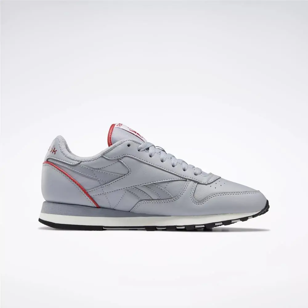 Reebok shoes - Reebok Classic Leather 1983 Vintage - GX0282 - Cold Grey 3/Flash Red/Chalk, Manufacturer: Cold Grey 3/Flash Red/Chalk 0