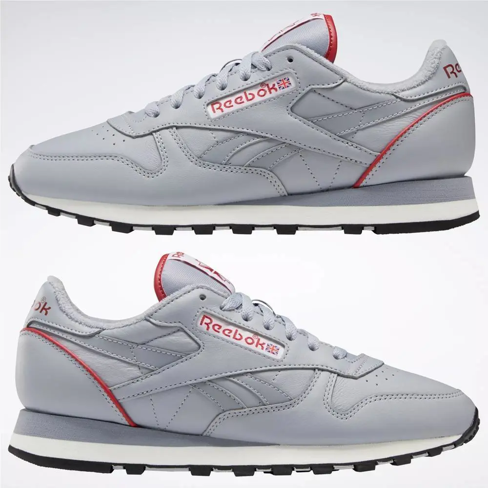 Reebok shoes - Reebok Classic Leather 1983 Vintage - GX0282 - Cold Grey 3/Flash Red/Chalk, Manufacturer: Cold Grey 3/Flash Red/Chalk 1