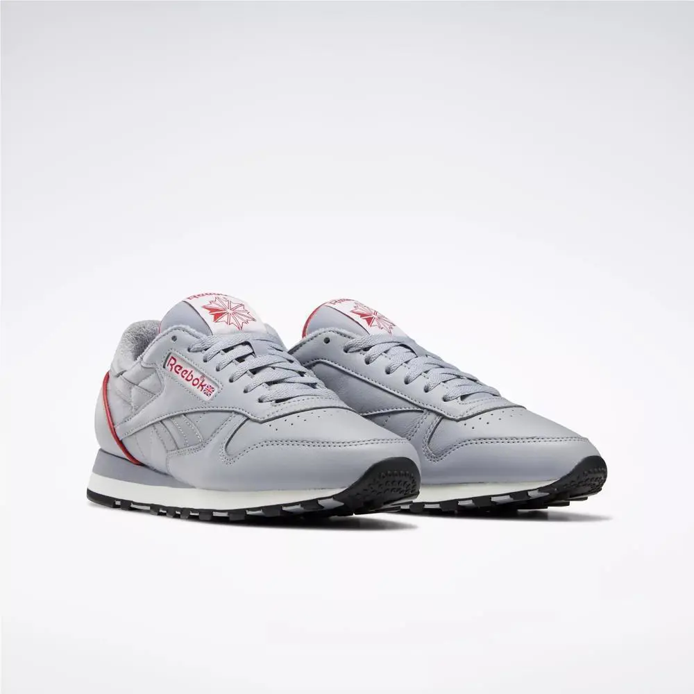 Reebok shoes - Reebok Classic Leather 1983 Vintage - GX0282 - Cold Grey 3/Flash Red/Chalk, Manufacturer: Cold Grey 3/Flash Red/Chalk 2