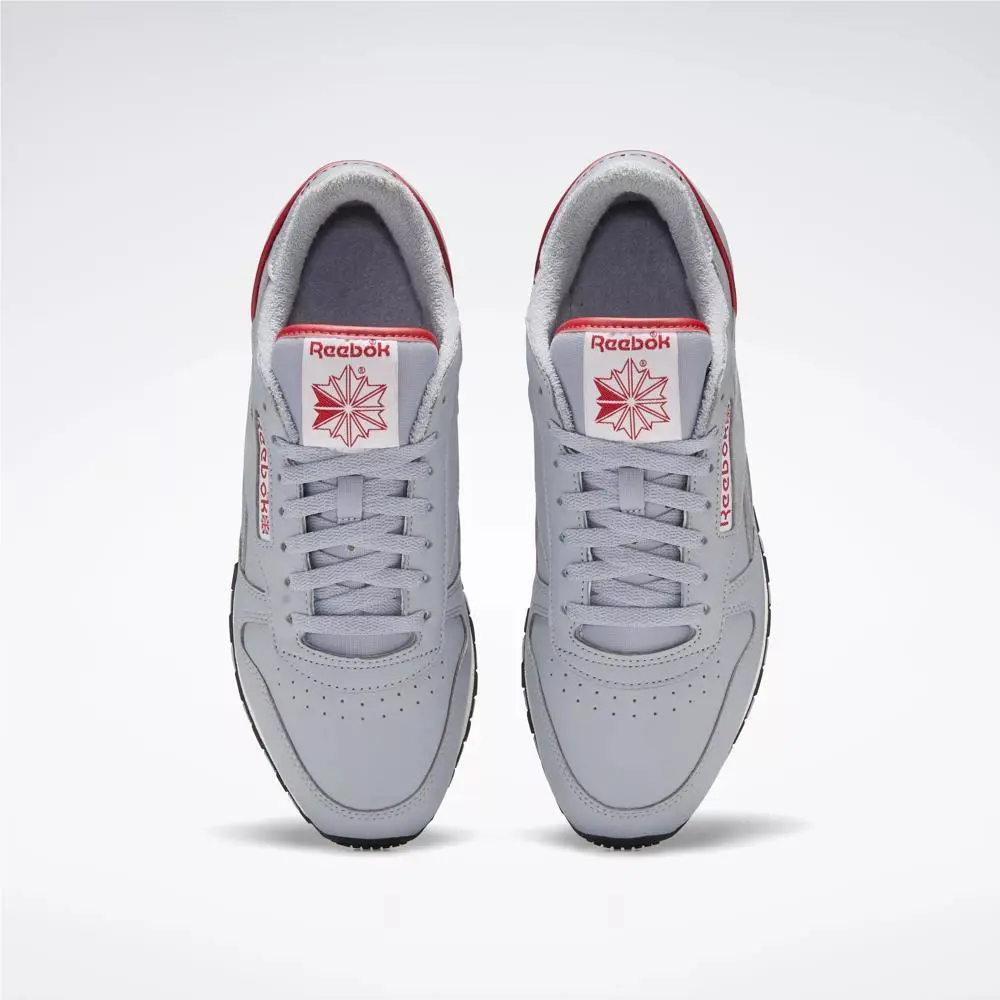 Reebok shoes - Reebok Classic Leather 1983 Vintage - GX0282 - Cold Grey 3/Flash Red/Chalk, Manufacturer: Cold Grey 3/Flash Red/Chalk 3