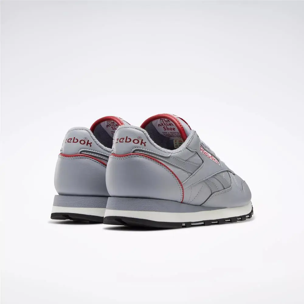 Reebok shoes - Reebok Classic Leather 1983 Vintage - GX0282 - Cold Grey 3/Flash Red/Chalk, Manufacturer: Cold Grey 3/Flash Red/Chalk 4