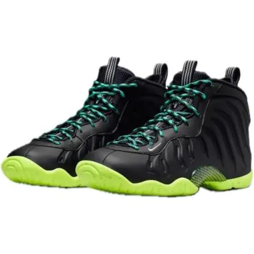 Nike shoes - Nike Little Posite - Little Posite - BLACK METALLIC SILVER VOLT 1