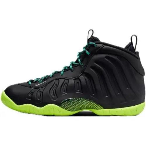 Nike shoes - Nike Little Posite - Little Posite - BLACK METALLIC SILVER VOLT 4