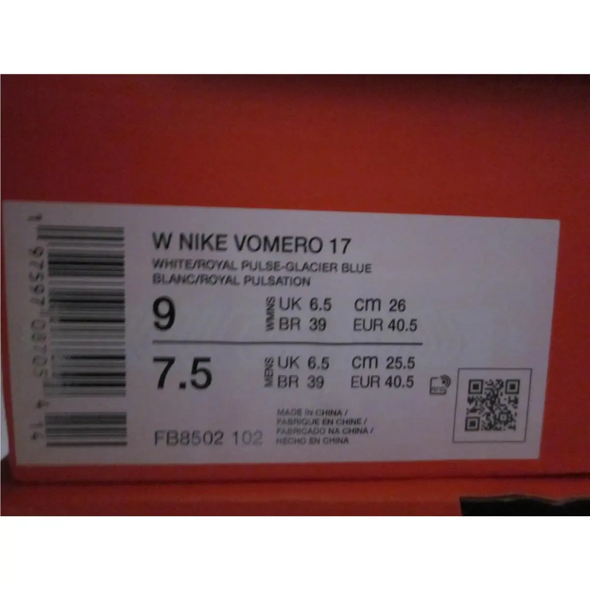 Nike shoes - Nike Vomero 17 - Vomero - White 13