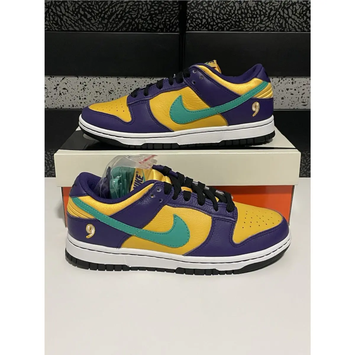 Nike shoes - Nike Dunk Low LL - Dunk Low - DO9581-500 - Court Purple/Clear Emerald 7