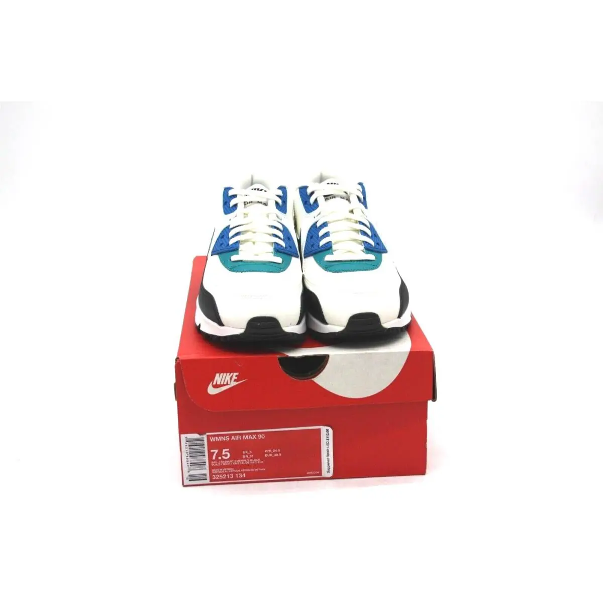 Nike shoes - Nike Air Max 90 - Air Max - 325213-134 - SAIL/RADIANT EMERALD-BLACK 4
