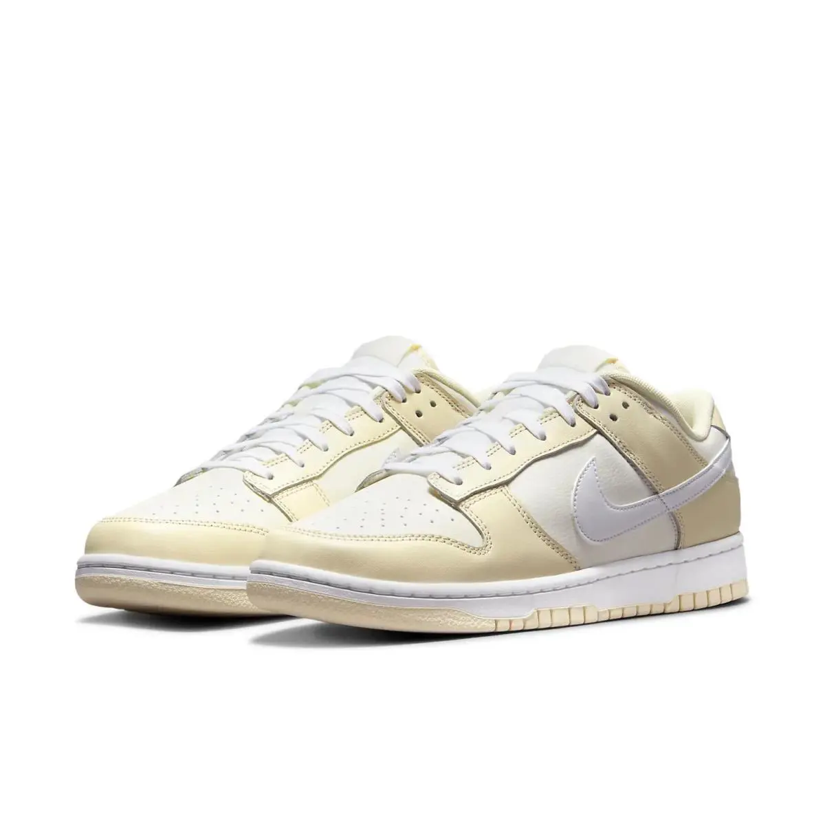 Nike Dunk Low Retro DJ6188-100 Sneakers Unisex US 6 Coconut Milk Lifestyle Shoes - Ivory