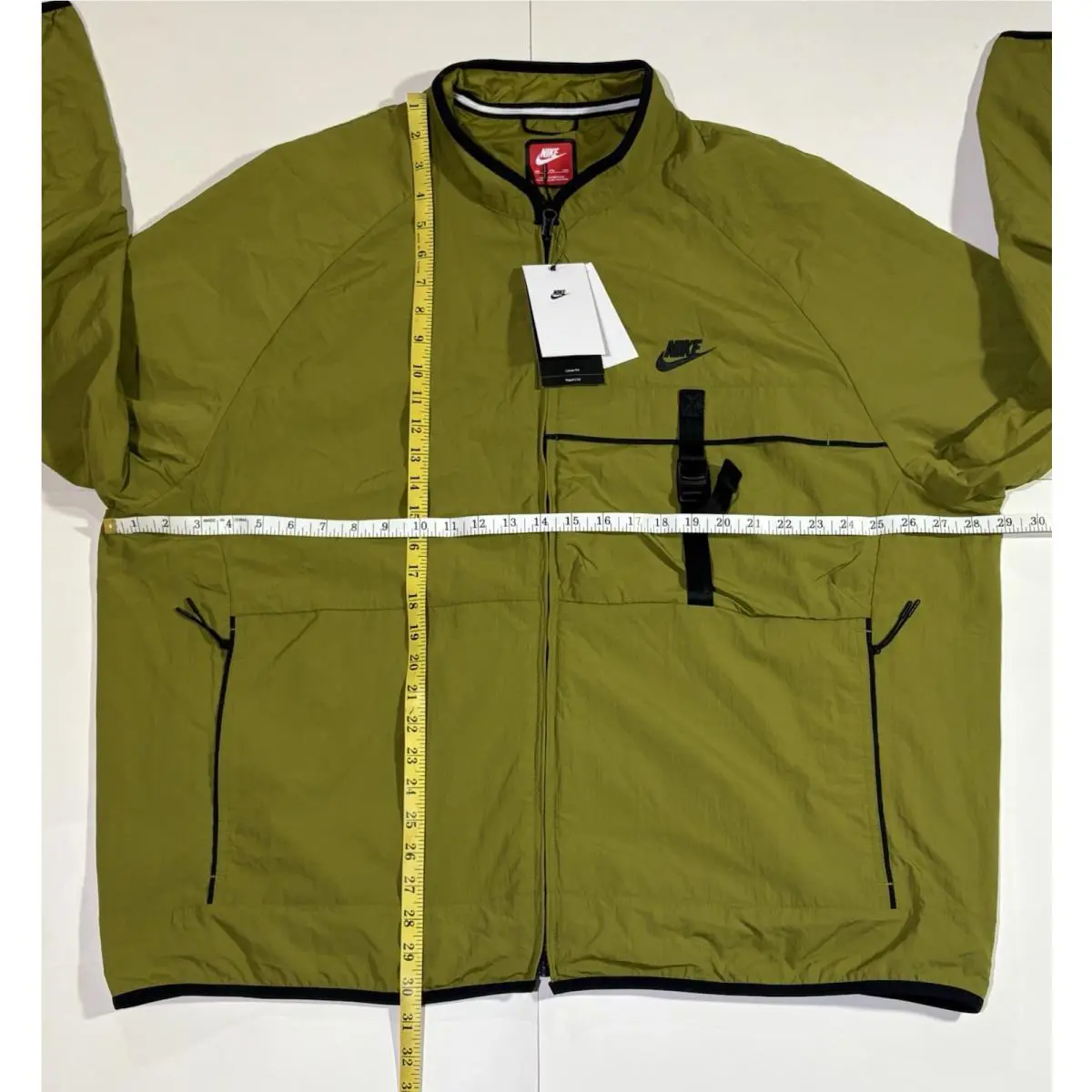 Nike clothing - Nike 24F/W Tech Woven Jacket - FZ0750-307 - Pacific Moss/Black (UPC: 197597284132) 12