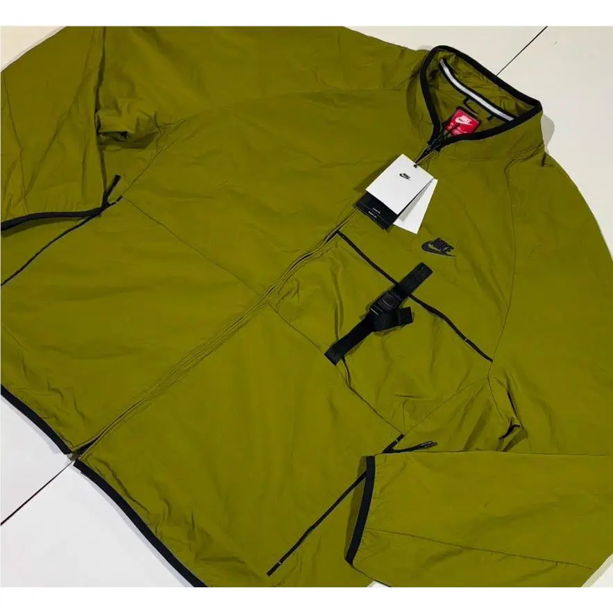 Nike clothing - Nike 24F/W Tech Woven Jacket - FZ0750-307 - Pacific Moss/Black (UPC: 197597284132) 2
