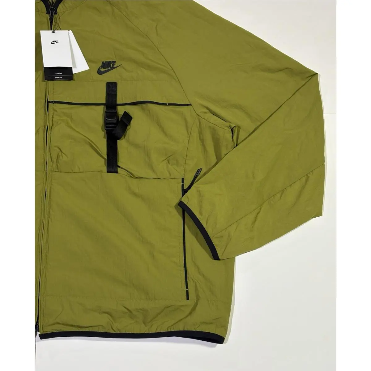 Nike clothing - Nike 24F/W Tech Woven Jacket - FZ0750-307 - Pacific Moss/Black (UPC: 197597284132) 4