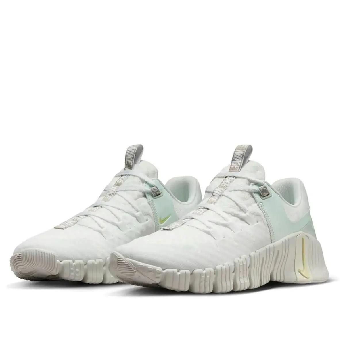Women Nike Free Metcon 5 Workout/athletic Shoe Summit White/sea Glass FJ1548-100 - Summit White/Sea Glass/Barely Green/Light Lemon Twist