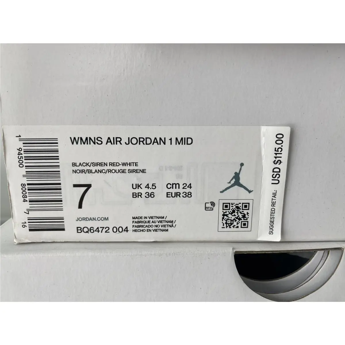 Nike shoes - Nike Air Jordan 1 - Air - BQ6472-004 - Black 4