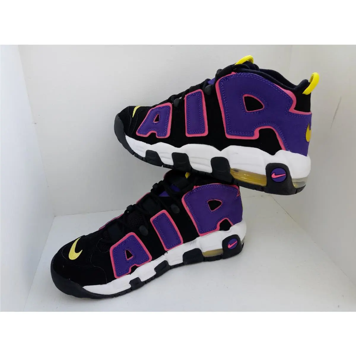Nike shoes - Nike Air More Uptempo GS - TWO DIFFERENT COLORS, :: BLACK/PINK/PURPLE/WHITE 8