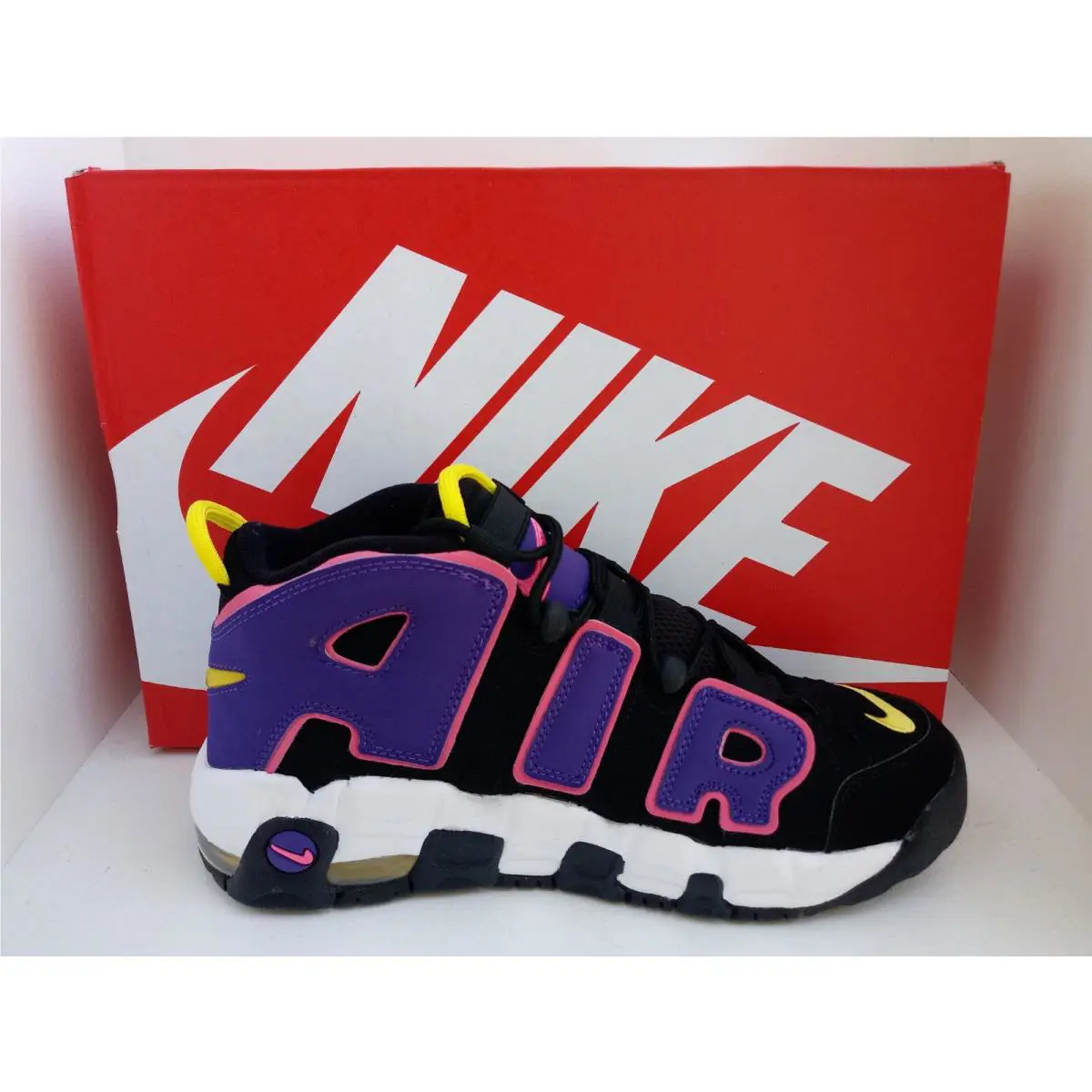 Nike shoes - Nike Air More Uptempo GS - TWO DIFFERENT COLORS, :: BLACK/PINK/PURPLE/WHITE 0