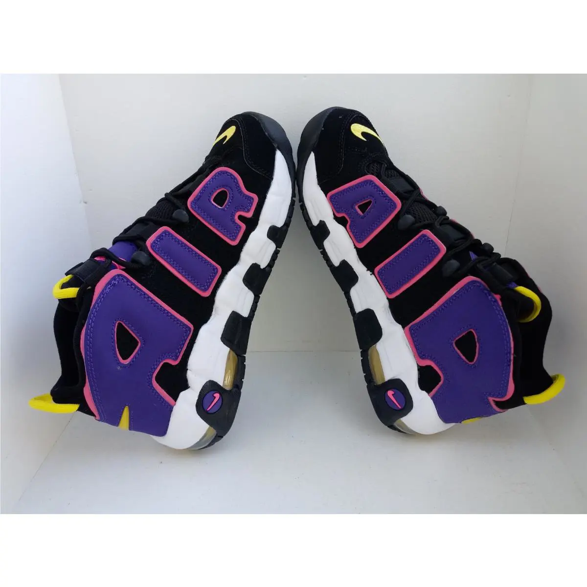 Nike shoes - Nike Air More Uptempo GS - TWO DIFFERENT COLORS, :: BLACK/PINK/PURPLE/WHITE 4
