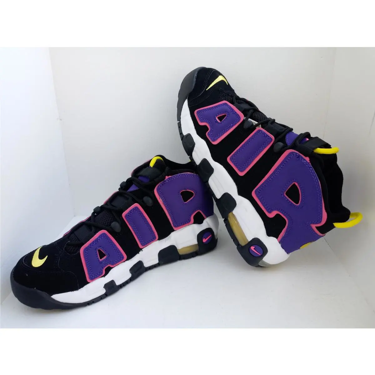 Nike shoes - Nike Air More Uptempo GS - TWO DIFFERENT COLORS, :: BLACK/PINK/PURPLE/WHITE 7