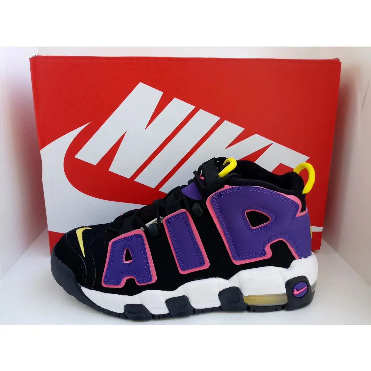 Nike shoes - Nike Air More Uptempo GS - TWO DIFFERENT COLORS, :: BLACK/PINK/PURPLE/WHITE 11