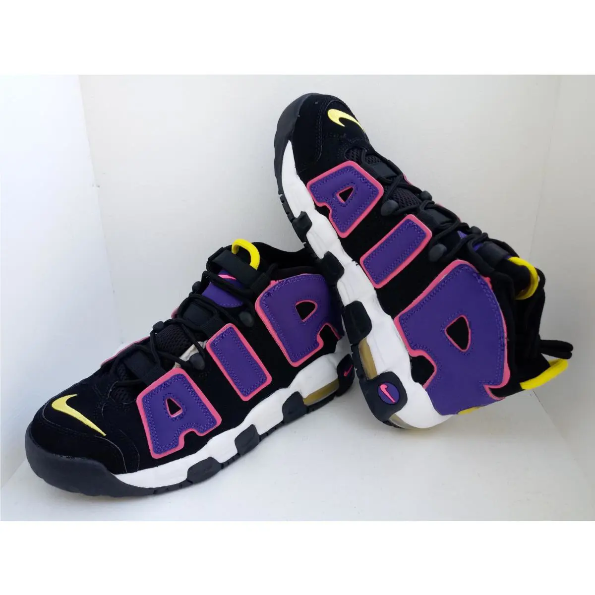 Nike shoes - Nike Air More Uptempo GS - TWO DIFFERENT COLORS, :: BLACK/PINK/PURPLE/WHITE 18