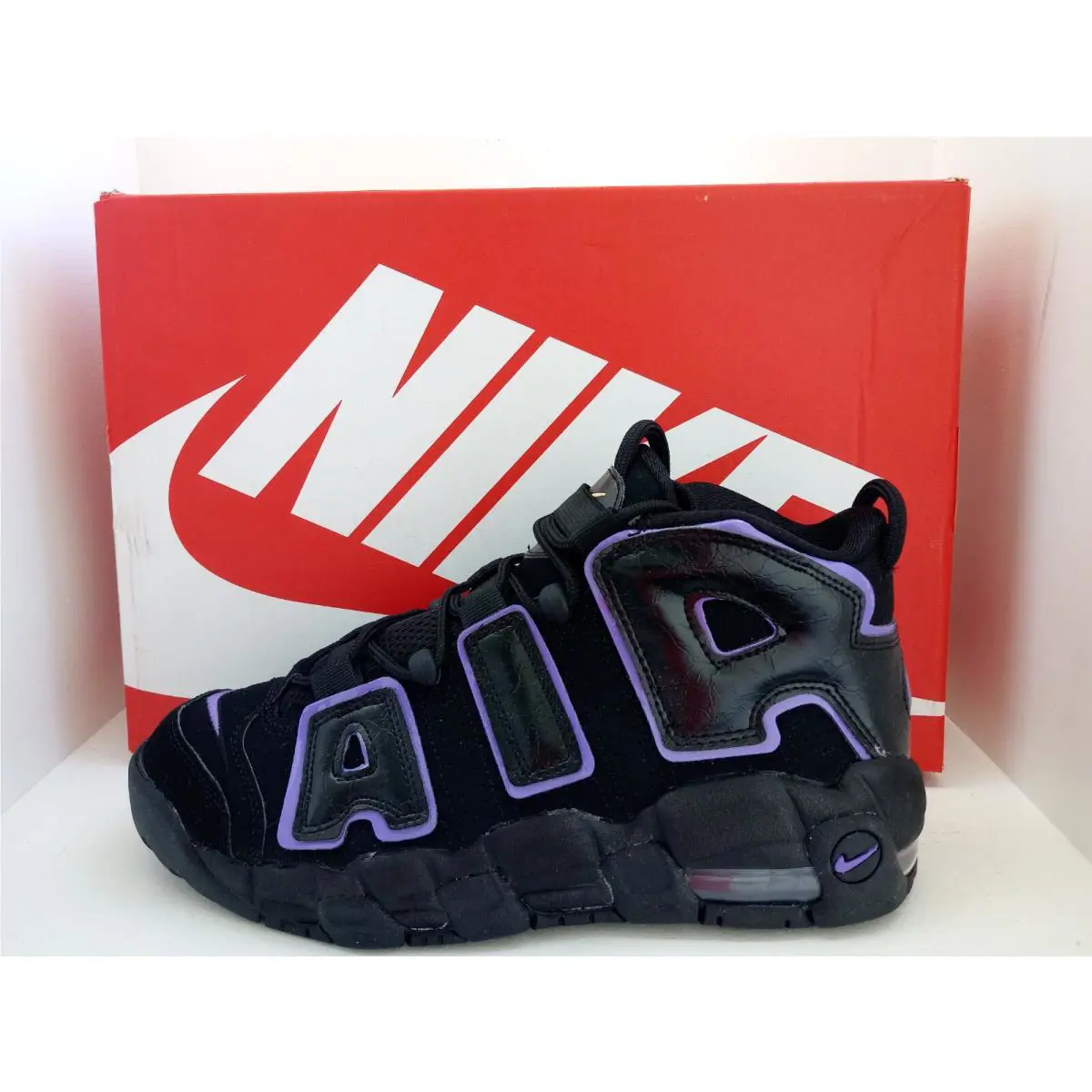 Nike shoes - Nike Air More Uptempo GS - TWO DIFFERENT COLORS, :: BLACK/PINK/PURPLE/WHITE 23