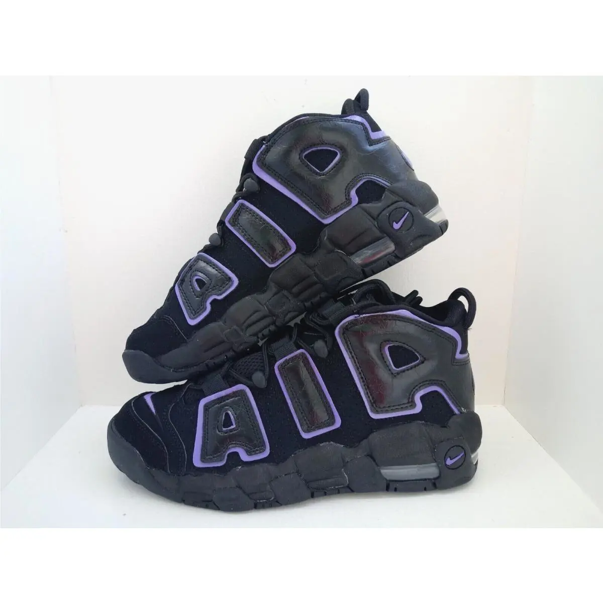 Nike shoes - Nike Air More Uptempo GS - TWO DIFFERENT COLORS, :: BLACK/PINK/PURPLE/WHITE 28