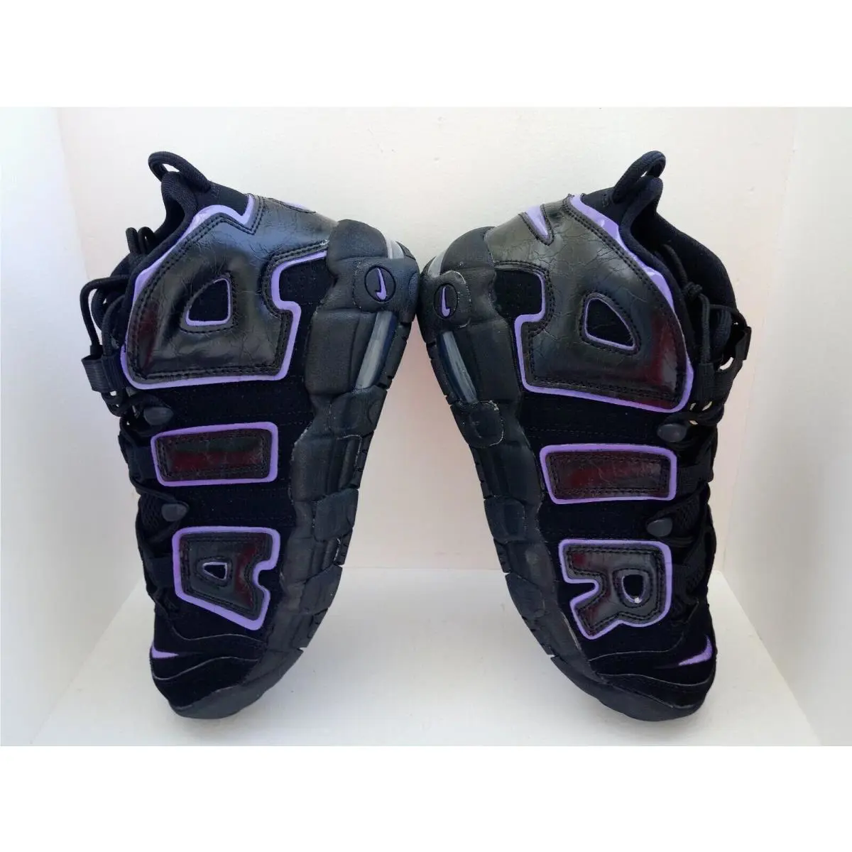 Nike shoes - Nike Air More Uptempo GS - TWO DIFFERENT COLORS, :: BLACK/PINK/PURPLE/WHITE 30