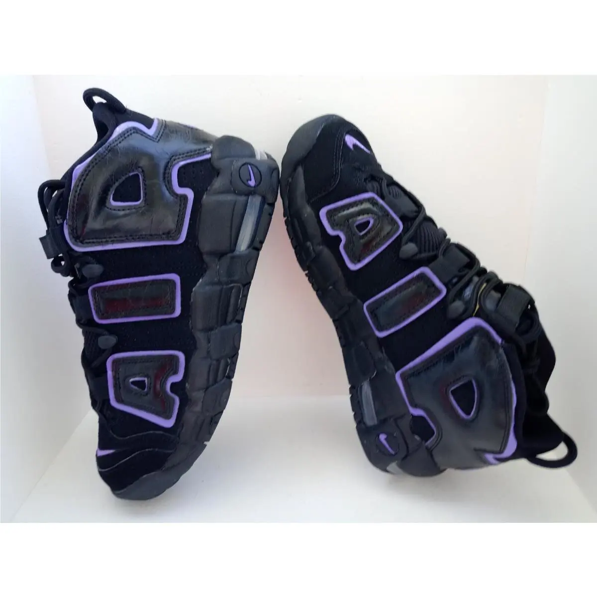 Nike shoes - Nike Air More Uptempo GS - TWO DIFFERENT COLORS, :: BLACK/PINK/PURPLE/WHITE 31