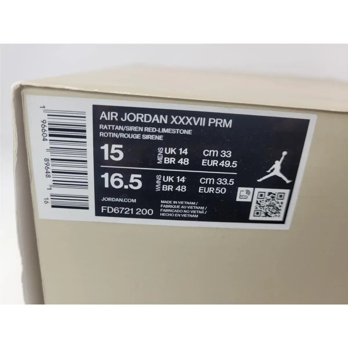 Nike shoes - Air Jordan 37 - Air - FD6721-200 - Beige 9