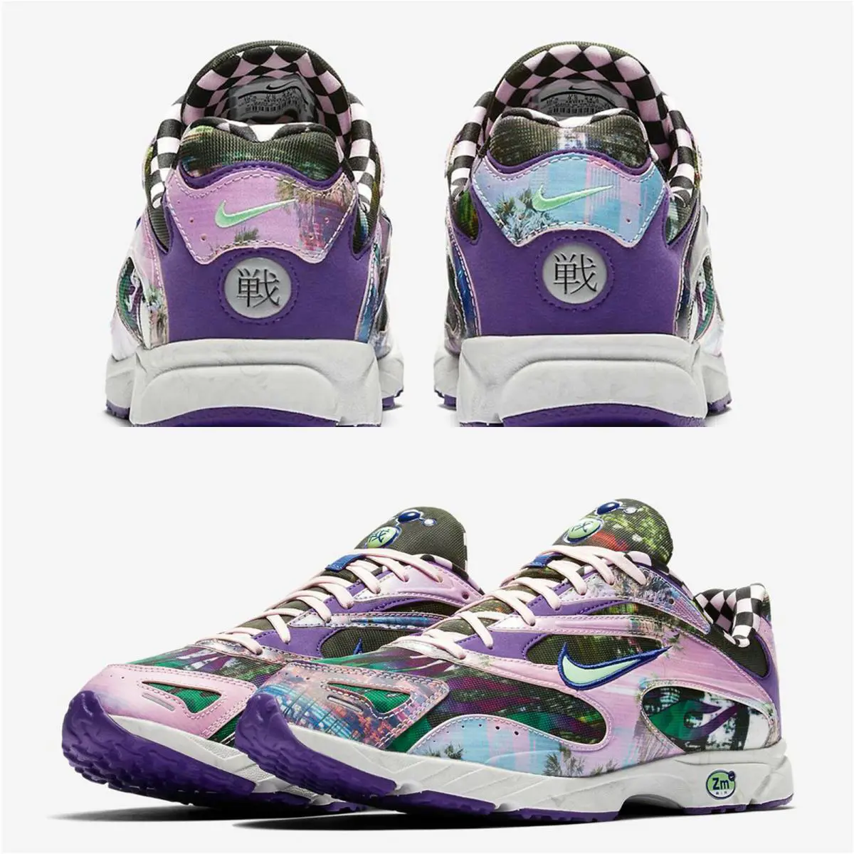 Nike shoes - NIKE ZM STREAK SPECTRUM PLUS PREM - AR1533-500 - COURT PURPLE/LT POISON GREEN, Manufacturer: COURT PURPLE/LT POISON GREEN 0