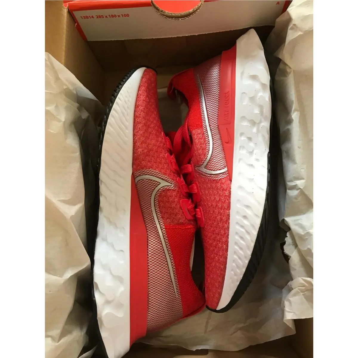 Nike shoes - NIKE REACT INFINITY RUN FK - DC2054-600 - Chile Red/Metallic Silver 8