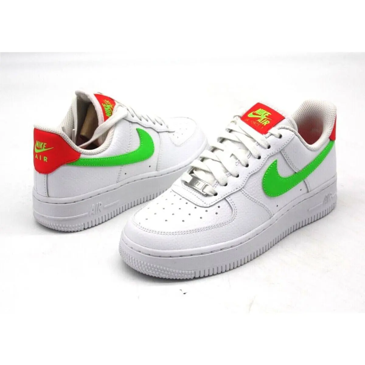 Nike shoes - Nike Air Force 1 - Air Force - CT4328-100 - WHITE/LASER CRIMSON/GREEN 3