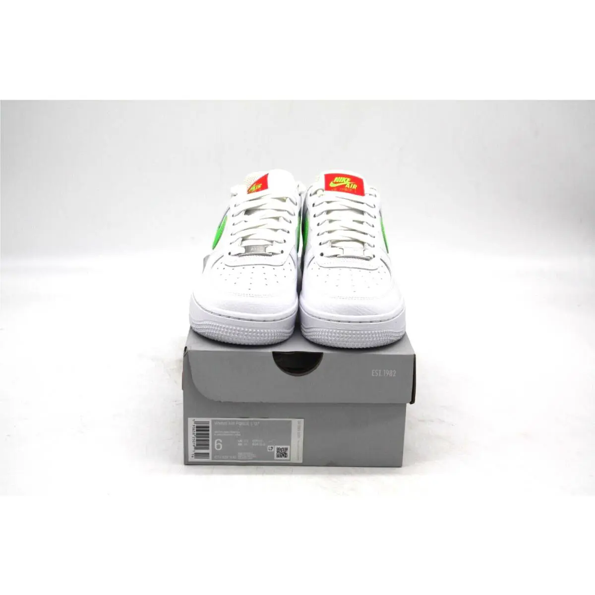 Nike shoes - Nike Air Force 1 - Air Force - CT4328-100 - WHITE/LASER CRIMSON/GREEN 5