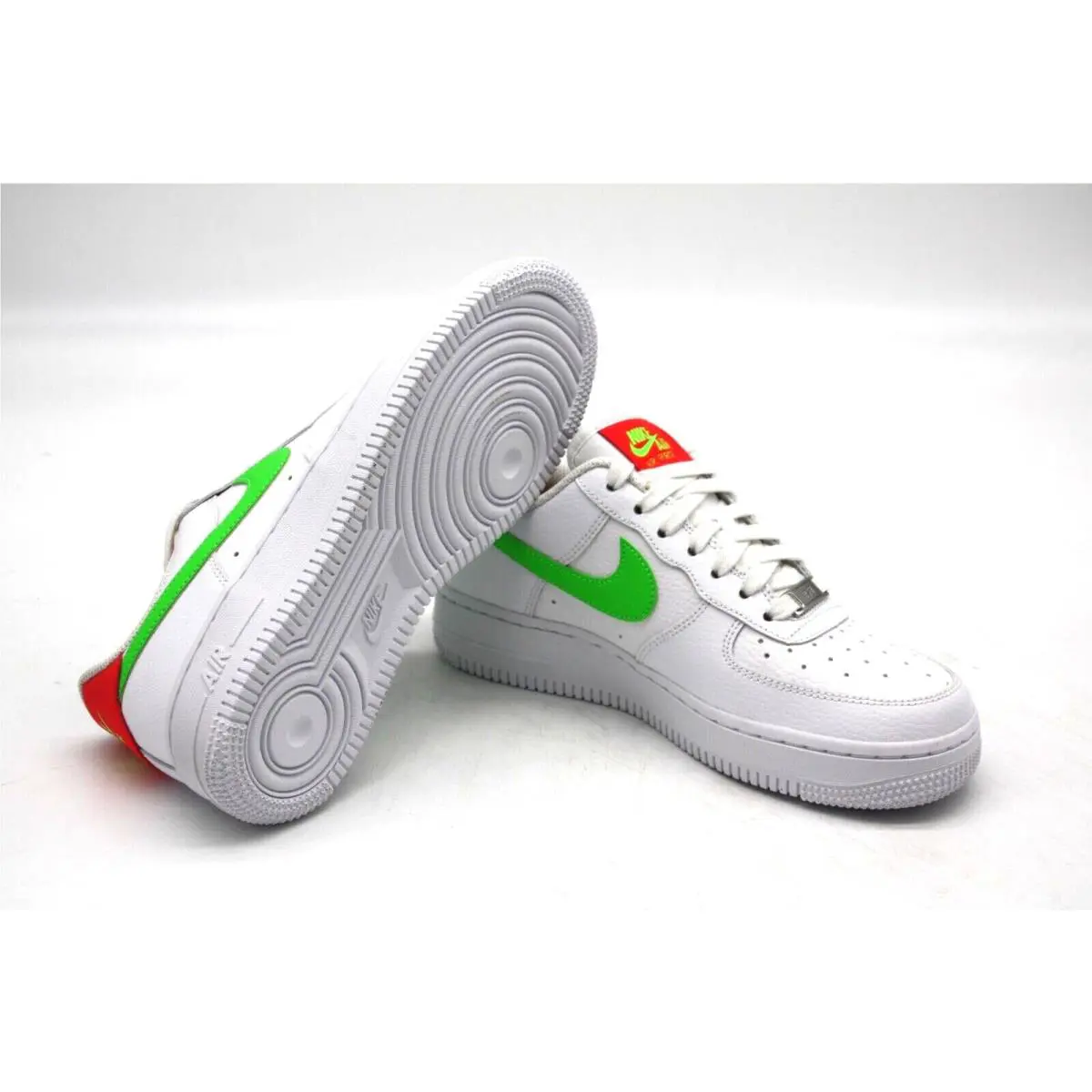 Nike shoes - Nike Air Force 1 - Air Force - CT4328-100 - WHITE/LASER CRIMSON/GREEN 7