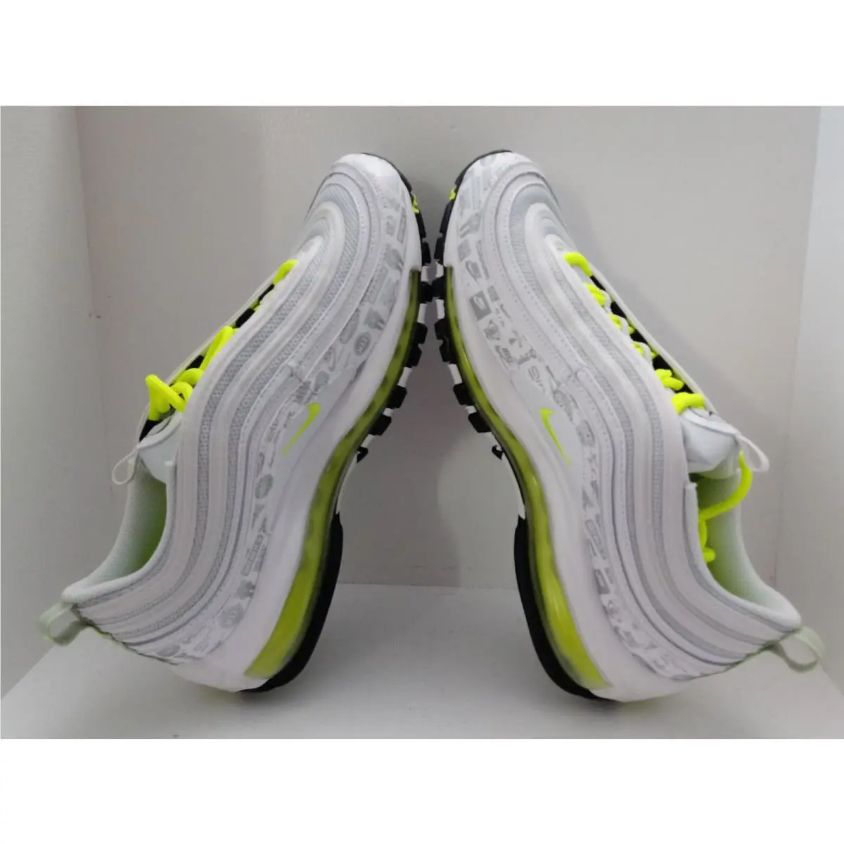 Nike shoes - NIKE AIR MAX 97 GS - 921522-108 - WHITE/VOLT-BLACK-PURE PLATINUM & IRON GREY/PHANTOM, :: WHITE/GREEN 5