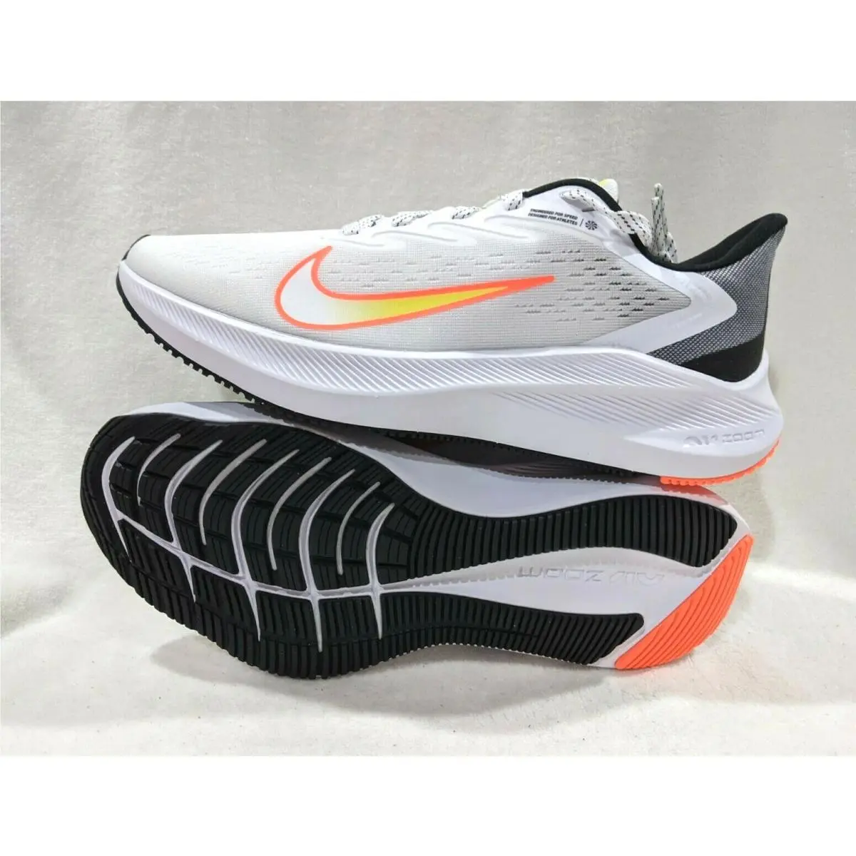 Nike shoes - Nike Zoom Winflo 7 - Zoom Winflo - CJ0302-107 - White/Mango/Sail 9
