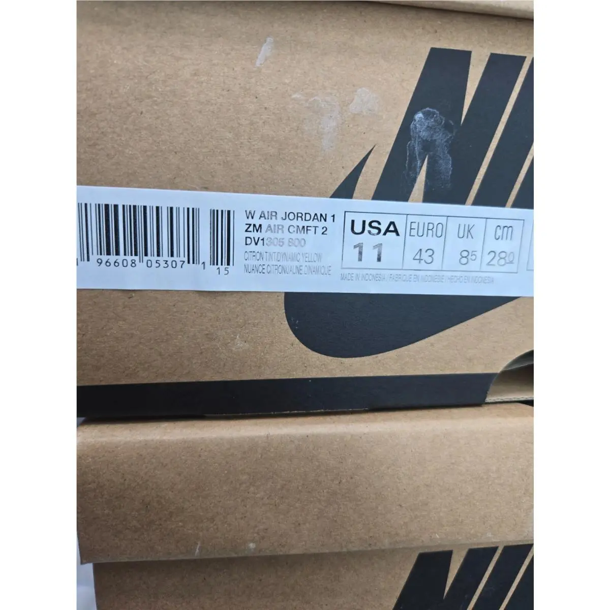 Nike shoes - Air Jordan 1 Zoom - Air Zoom - Dv1305-800 - Yellow 9