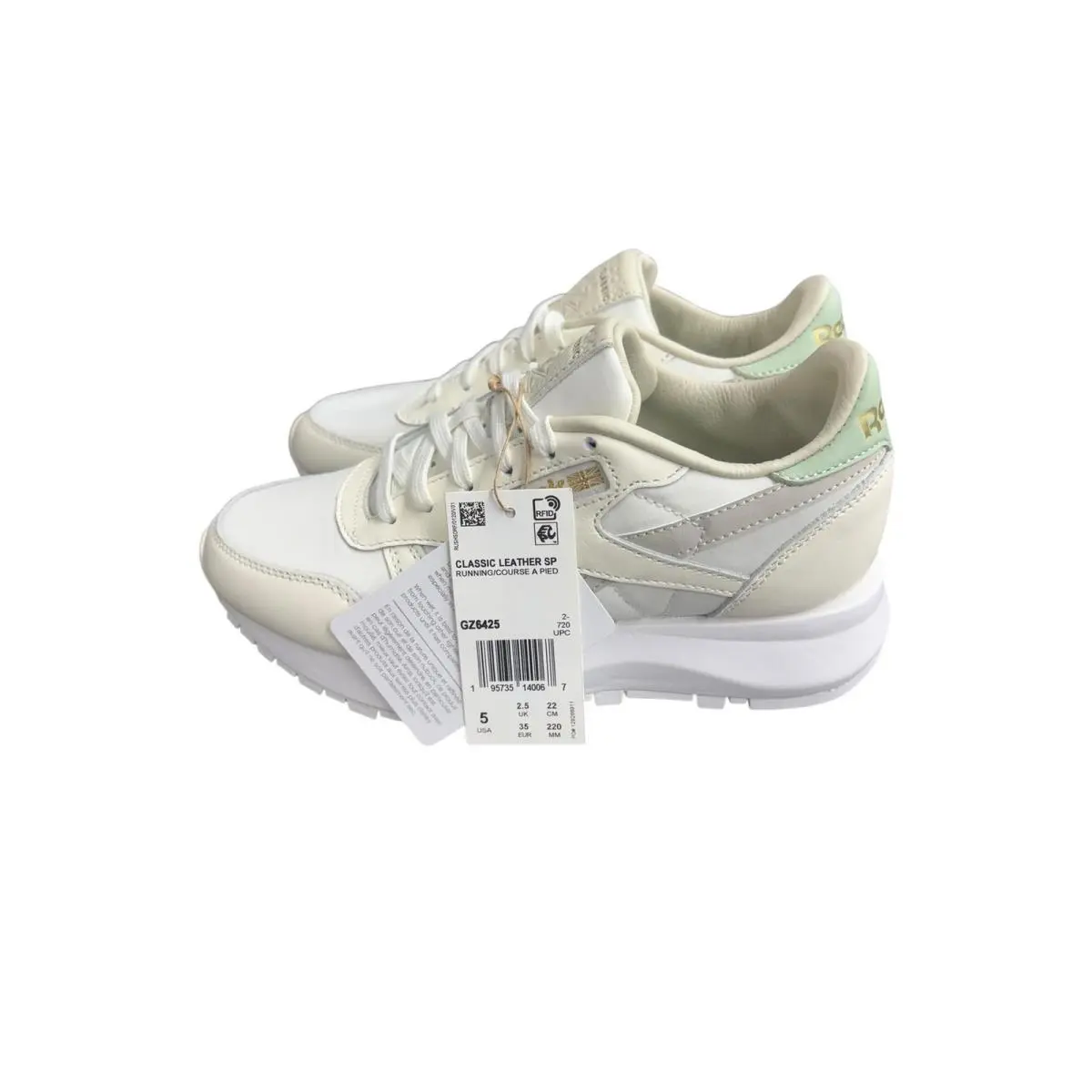 Reebok shoes - Classic Leather SP - Classic Leather - LIT95 - Chalk/Moonstone/Light Sage (UPC: 195735140067) 3