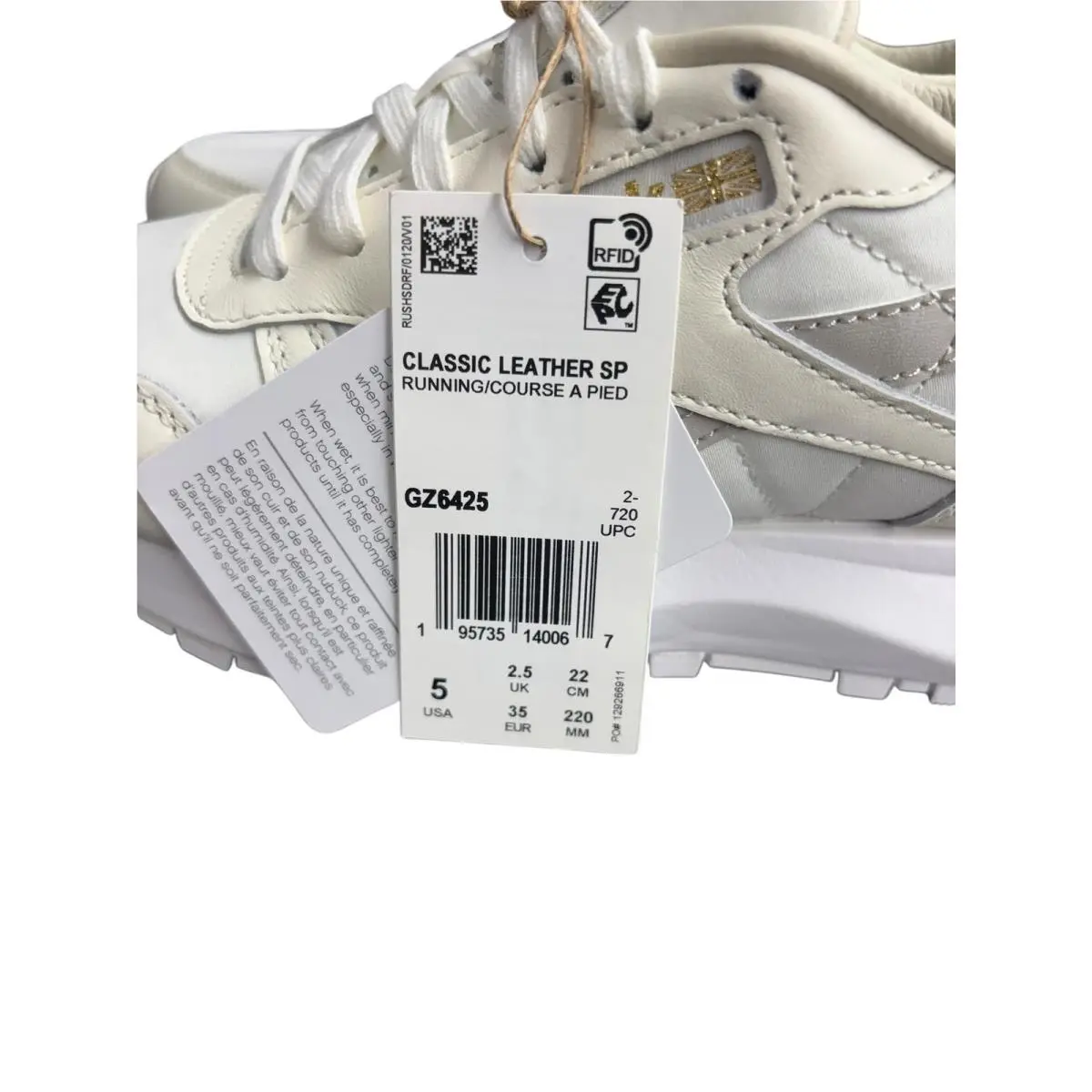 Reebok shoes - Classic Leather SP - Classic Leather - LIT95 - Chalk/Moonstone/Light Sage (UPC: 195735140067) 10
