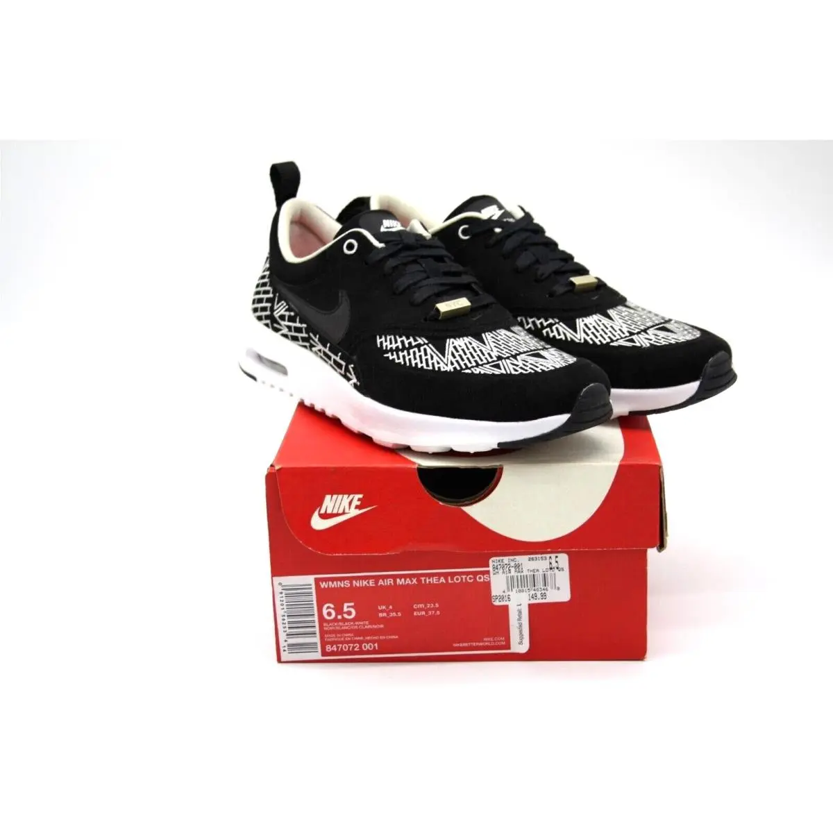 Nike shoes - Nike Air Max Thea - Air Max Thea - 847072-001 - BLACK / WHITE / BLACK 7