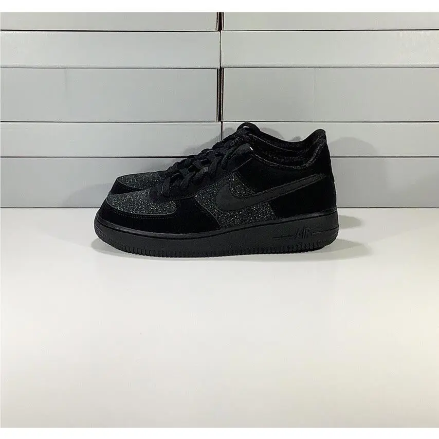 Nike shoes - Nike Air Force 1 LV8 - 849345-002 - Black/Black, Manufacturer: Black/Black 9