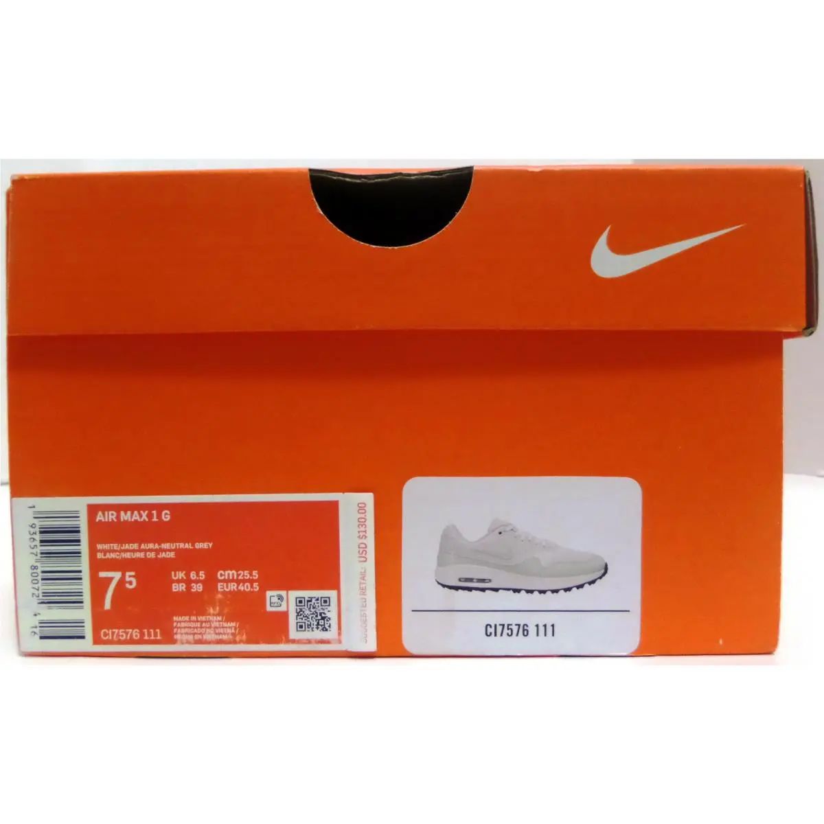 Nike shoes - Air Max 1 G - Air Max - CI7576-111 - White 10