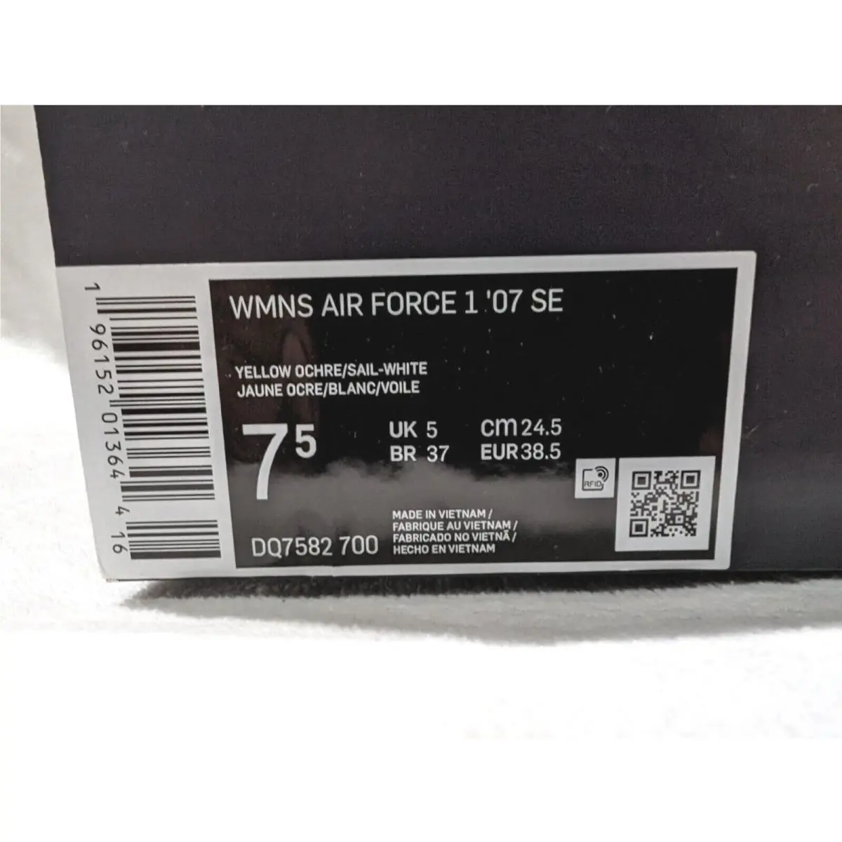 Nike shoes - Nike Air Force 1 `07 SE - DQ7582-700 - Yellow Ochre/Sail/White 11