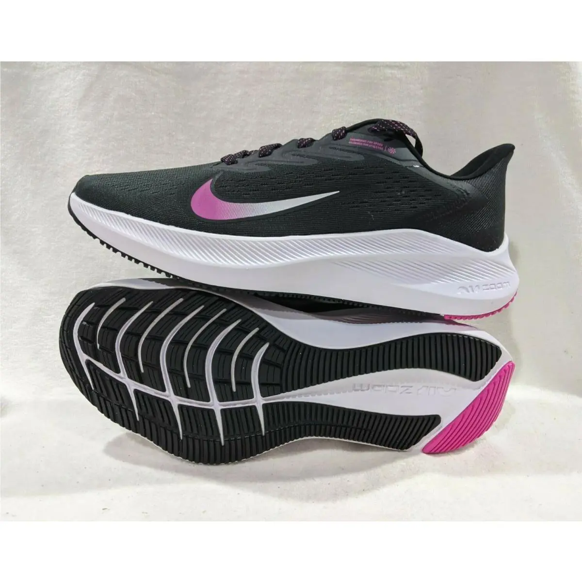 Nike shoes - Nike Zoom Winflo 7 - Zoom Winflo - CJ0302-001 - Dark Grey/Black/Fire Pink 9