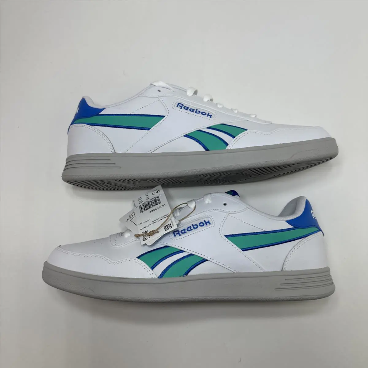 Reebok shoes - Reebok AD Court - Court - WHITE/KINETICBLUE/UNLSHEDGREEN 0