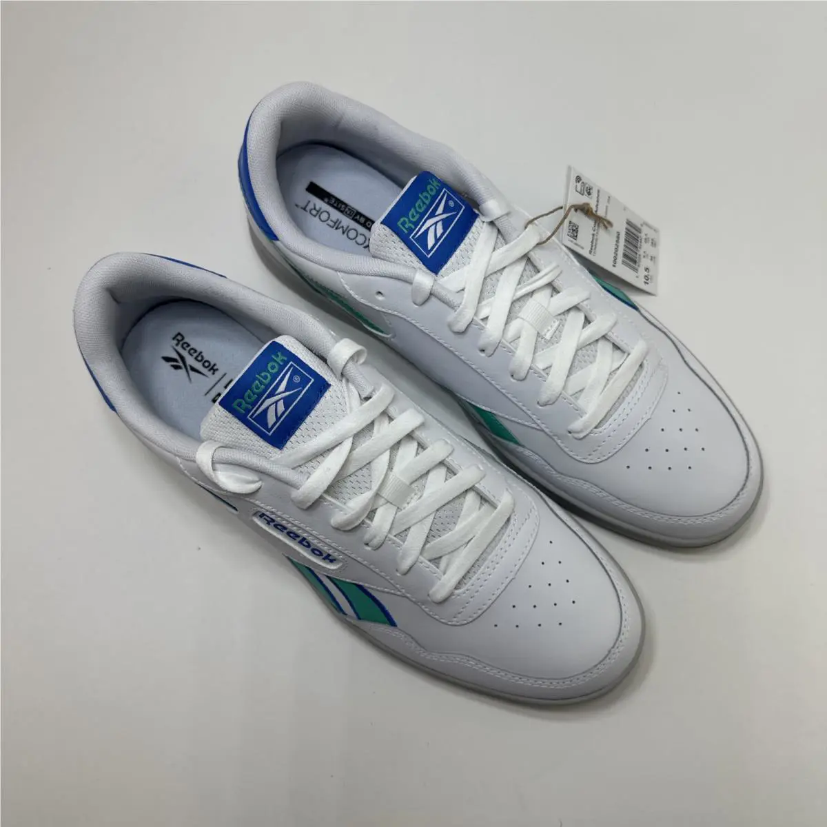 Reebok shoes - Reebok AD Court - Court - WHITE/KINETICBLUE/UNLSHEDGREEN 2