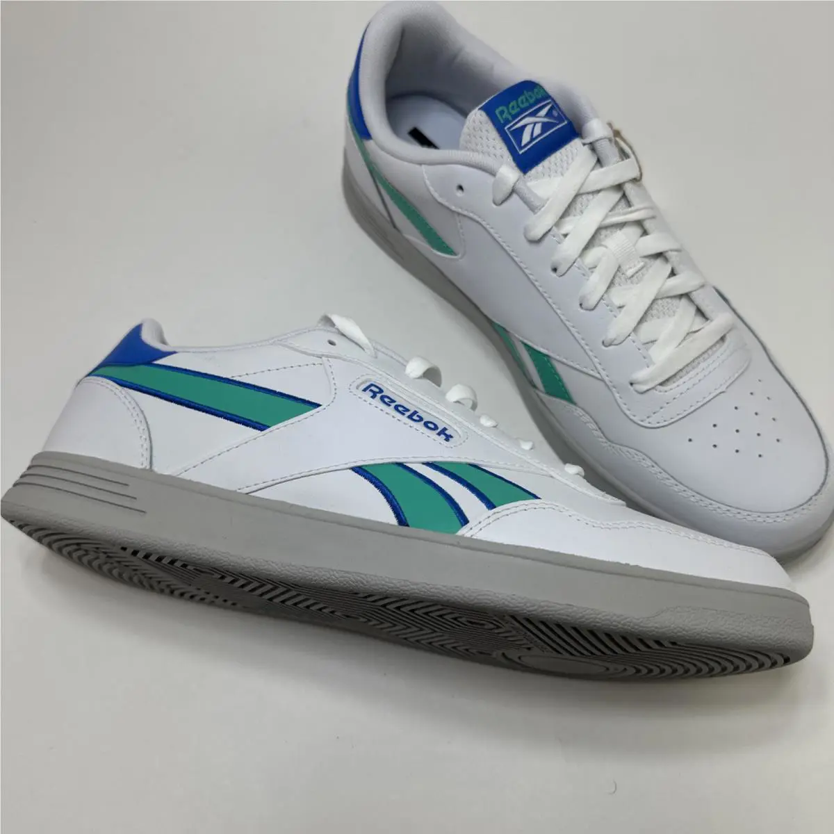 Reebok shoes - Reebok AD Court - Court - WHITE/KINETICBLUE/UNLSHEDGREEN 4